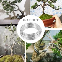 ALMUNIUM WIRE FOR BONSAI PLANTS TRAINING 10 METERS SIZE 2.5 MM