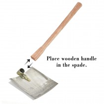 Spade/Shovel (Fawda) Wooden Handle For Agricultural Use 34 Inches 