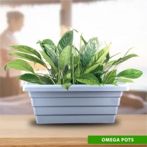 24 Inch Omega Window Planter Marble White Color