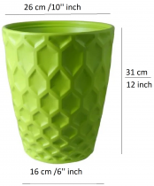 8 inch royal pot green colour