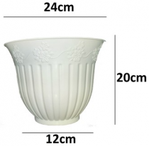 9.5 Inch Love Pot -white colour 