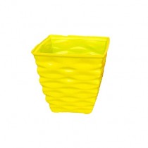 4 inch Diamond pot yellow colour 