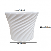 8 inch lunner pots white color